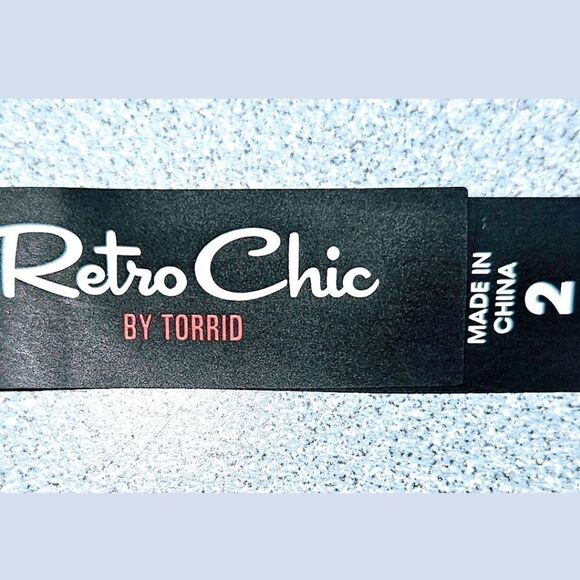 TORRID Pink Rainbow Bakini Top With Matching Black RETRO CHIC Short Set. 2X - Picture 8 of 16